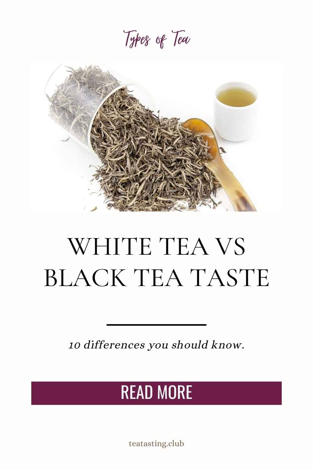 White Tea vs Black Tea Taste 10 differences you should know.